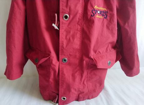 Červená prechodná bundička, albert tiburce, 110