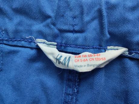 Lets rock šortky, h&m,116