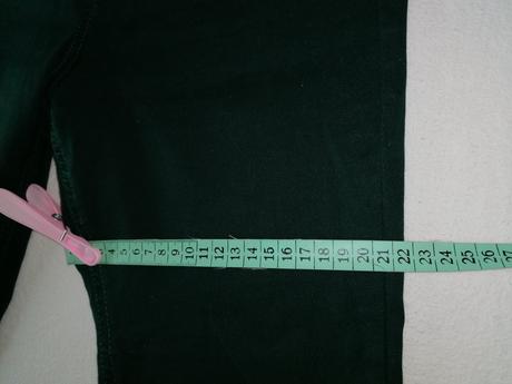 Smaragdovozelené džegínsy, f&f,s