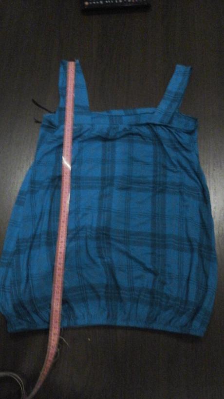 Tyrkysove karovane tricko na siroke ramienka, m