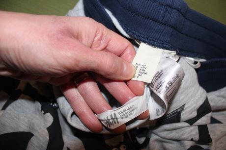 2 bavlnené tepláky, h&m,134