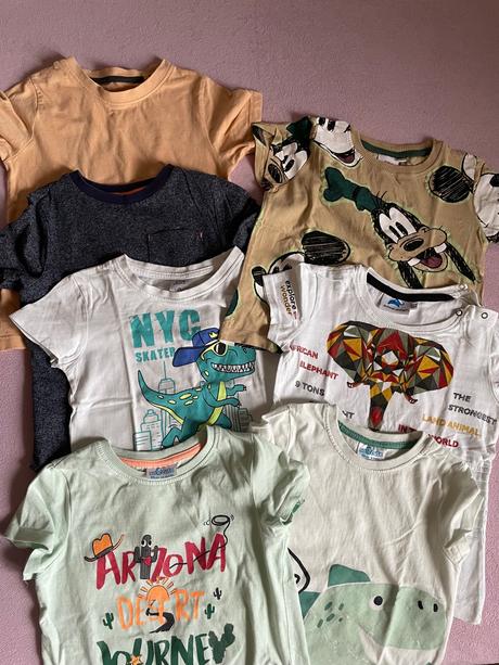 Tričká 7 kusov, lupilu,98