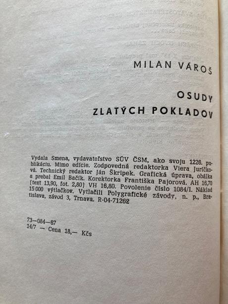 Osudy zlatých pokladov vároš milan (1967), 