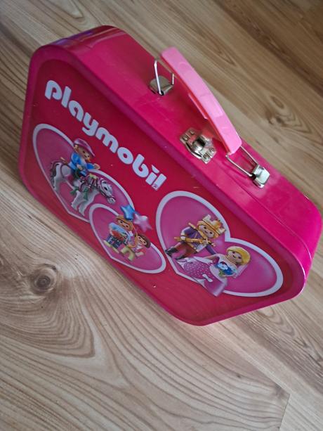 Puzzle playmobil 4v1 v plechovom kufríku, 