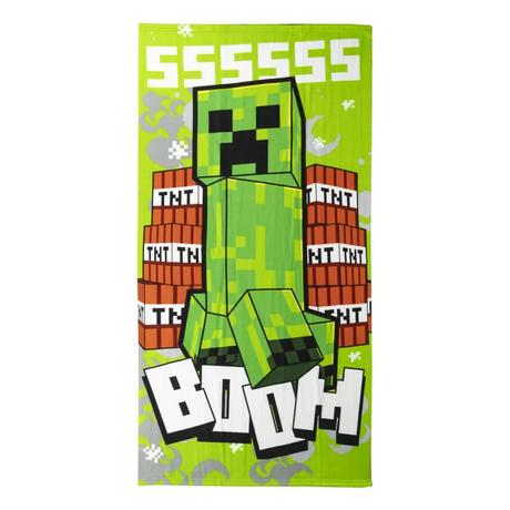 Osuška 70x140 minecraft boom - rýchloschnúca,