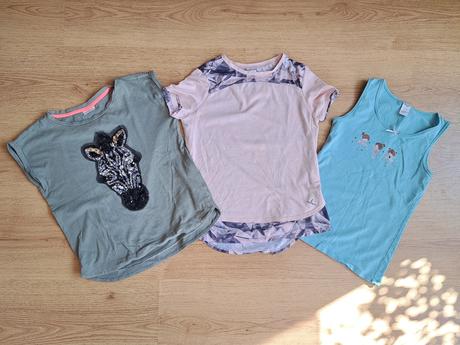 3x tričko v.128/134, s.oliver,128