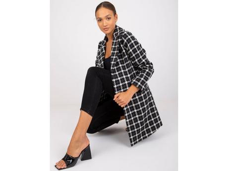 Dámsky karovaný kabát jana, l