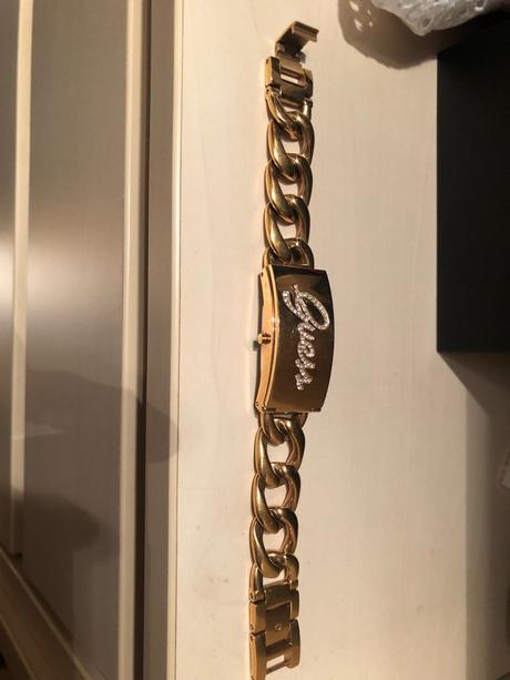 Guess hodinky náramok v ružovom zlate, guess