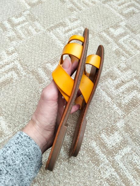 Dámske sandále žlté, graceland,38