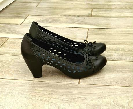 Kožené lodičky marco tozzi, marco tozzi,40