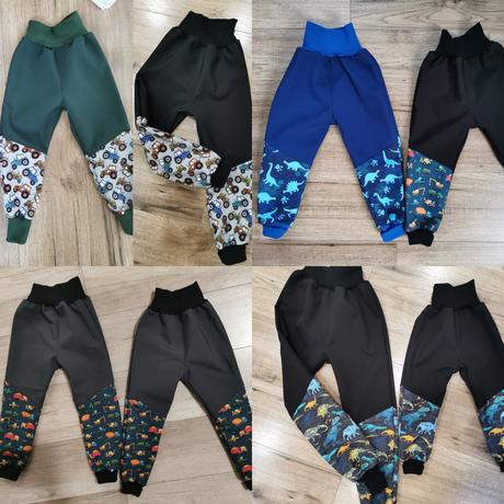 Softshellove nohavice, 92 - 128