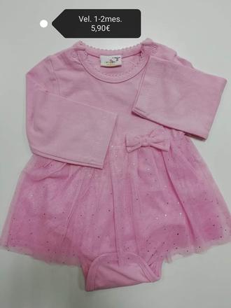 Ružové body s tutu sukňou tylom, 62