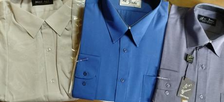 Módne pánske košele posledné kusy s dlhým rukávom, 38 - xxxl