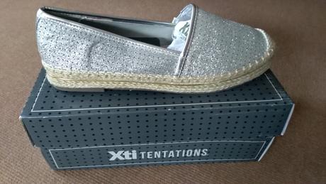 Strieborné espadrilky xti, 40