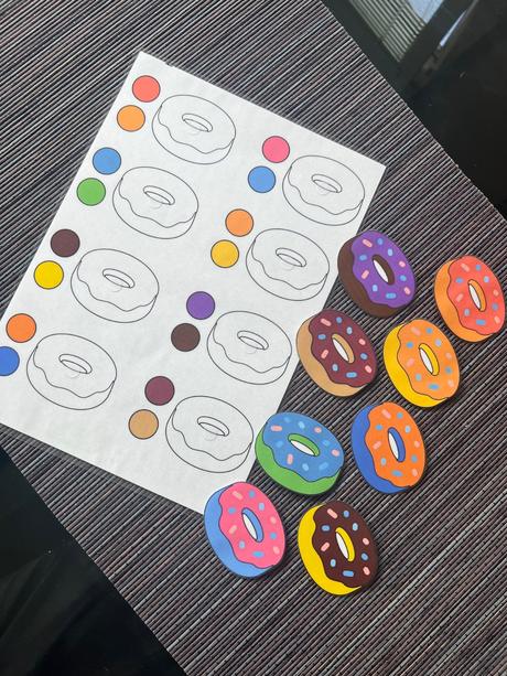 Zalaminovaná montessori aktivita na suchý zips,