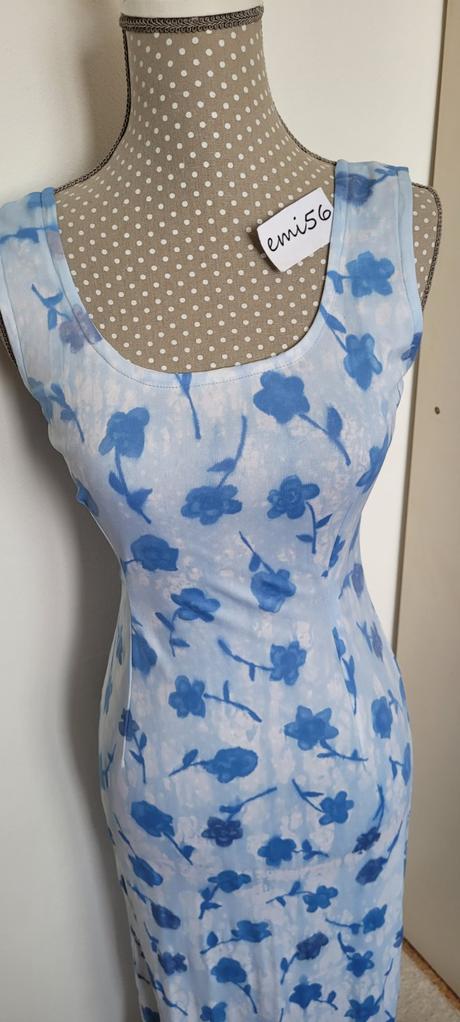 3586. modré šaty, s