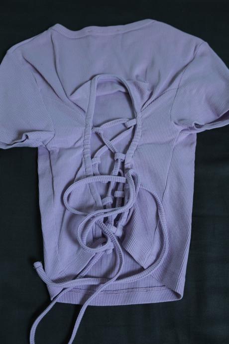 Šnurovacie tričko, s