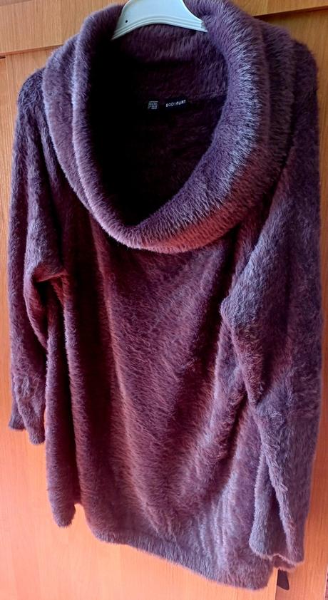 Dámsky hnedý pulover xxxl, xxxl