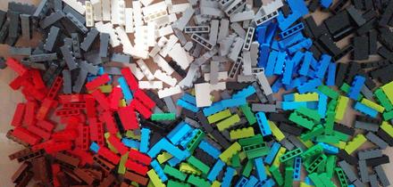 20ks stavebné kocky 1x4,