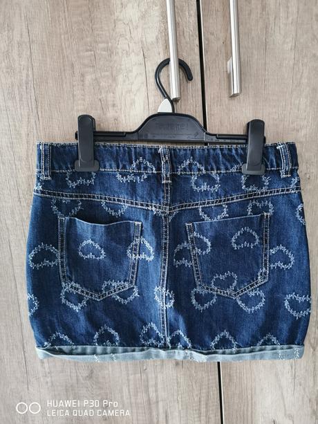 Dievčenská rifľová sukňa, benetton,164