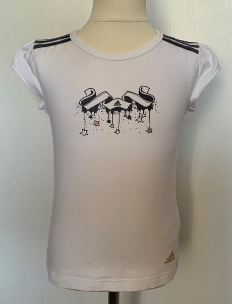 Adidas biele dievčenské tričko, adidas,140