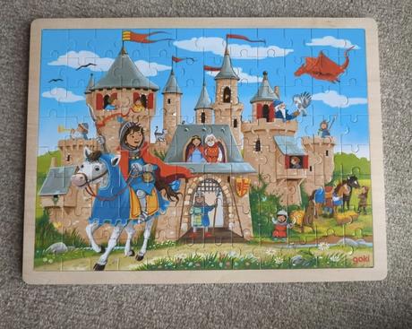 Drevené puzzle 2ks, 