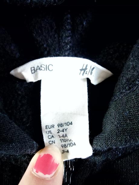 Mikinka h&m vel.98/104, h&m,98