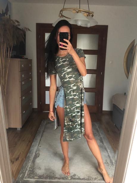 Maskáčová tunika/ tričko, s