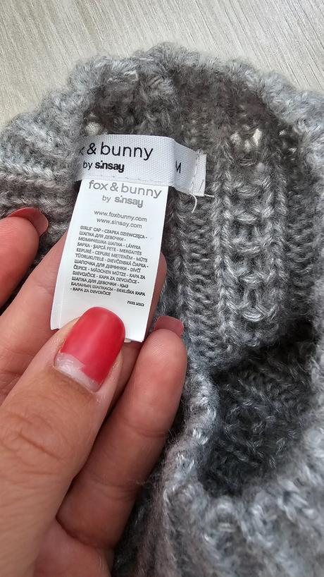 Pletena ciapka, fox & bunny,98