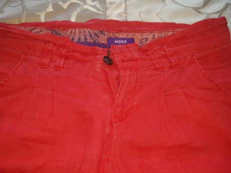 Cervene lanove nohavice, mexx,36