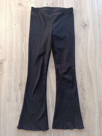 Dievčenské čierne zvonové nohavice, gate,134