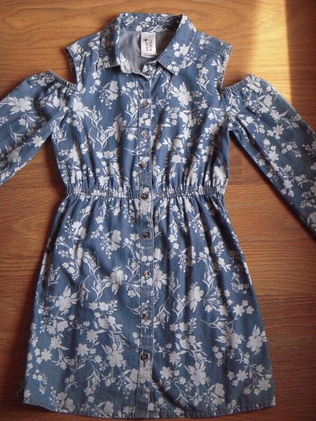 Rifľové šaty, c&a,134