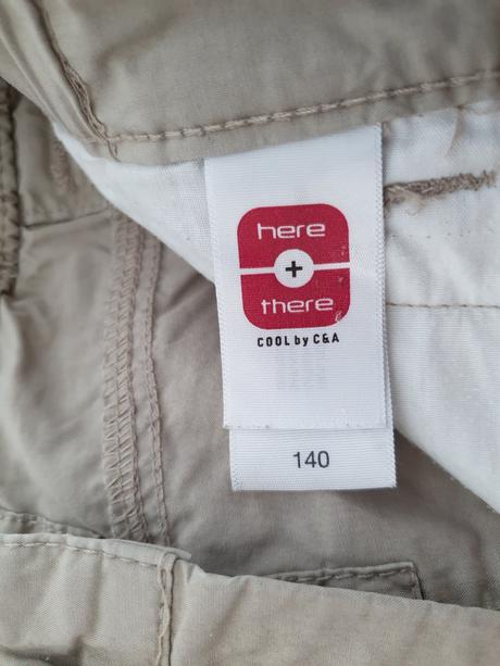 Tenké krátke nohavice 134/140, c&a,134