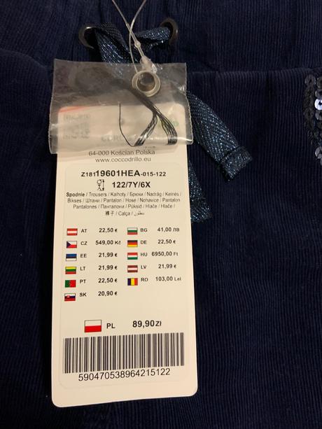 Zateplené nohavice, coccodrillo,122