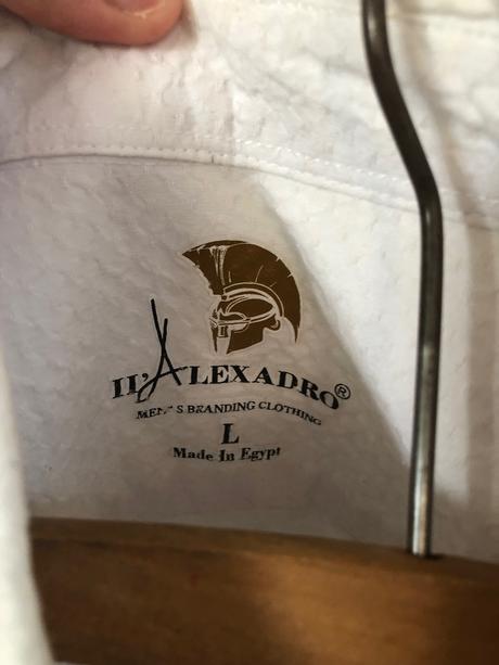 Pánska košeľa z egyoskej bavlny, 1 x oblečená, l