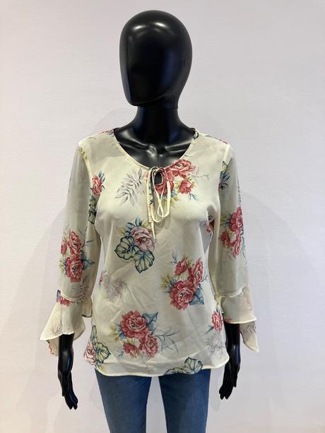 Dámska kvetovaná blúzka, s