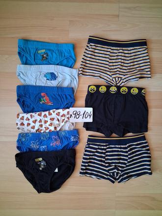 Slipky a boxerky v.98-104 9 ks, 98