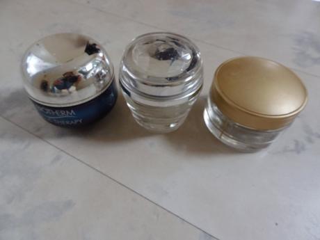 Prázdne tégliky z krémov 7 ks,