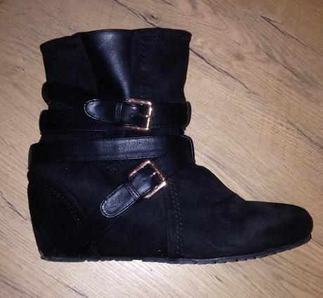 Dámske kotníkové čižmy čierne, 41