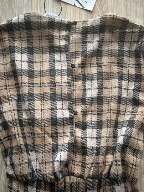 Krásny kockovaný overal značky zara,nový s visačko, zara,152