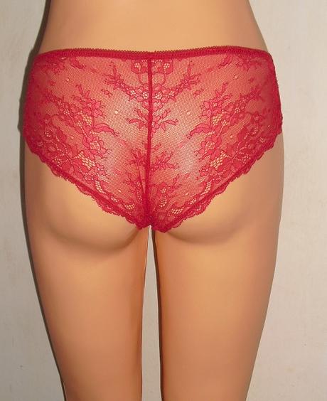 Cervene krajkovane nohavicky, l