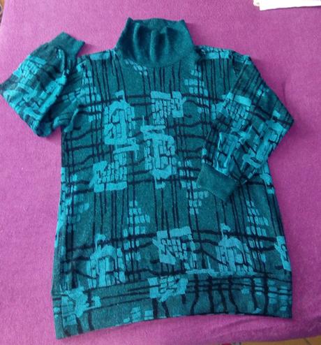 Tyrkysový sveter, xl