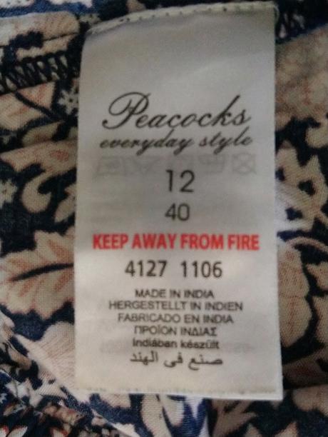 Dámske modré šortky so vzorom, peacocks, l