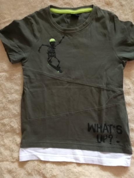 Olivovo zelené tricko, 128