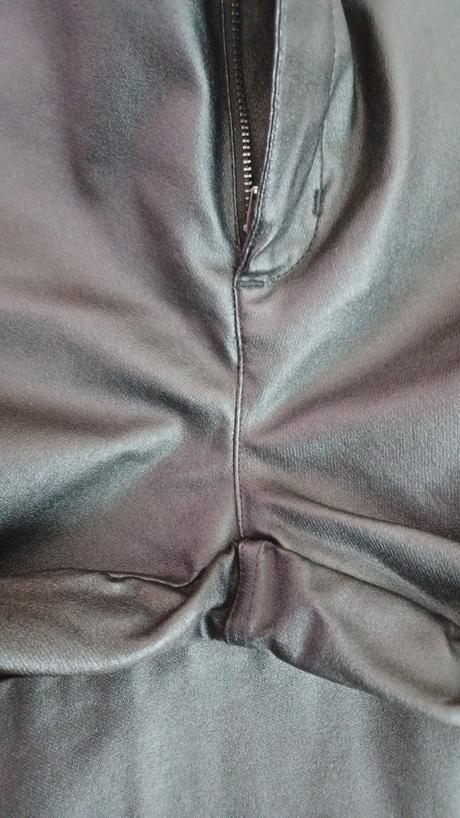 Kožené čierne nohavice, sinsay,s