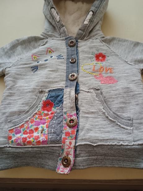 Teplý mikinový kabátik, next,92