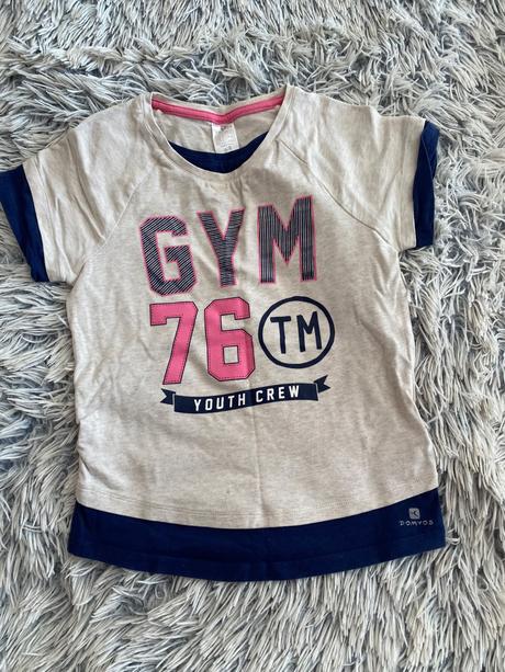 Doevčenske tričko s krátkym rukávom, domyos,128