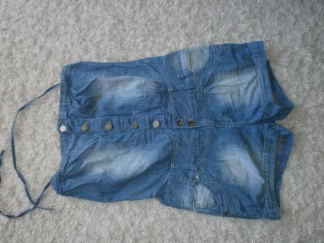 Krátky dámsky rifľový overal, m