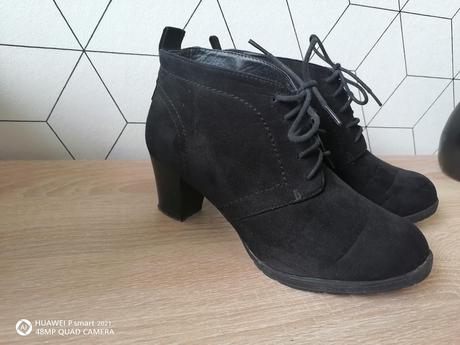 Členkove prechodné čižmy / topánky semišove, deichmann,39