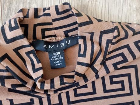 Hnedé šaty pre vyššiu postavu (už s poštovným), amisu,176